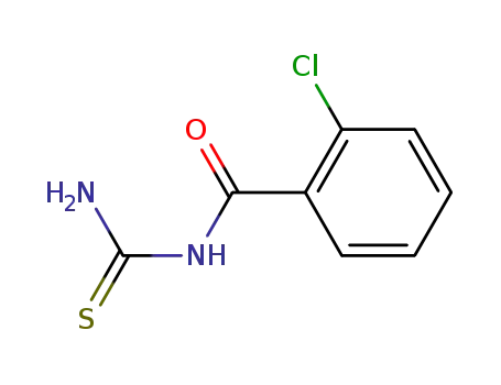 Molecular Structure of 6965-59-9 (N-carbamothioyl-2-chlorobenzamide)
