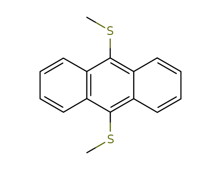 Molecular Structure of 10075-83-9 (9,10-bis(methylsulfanyl)anthracene)