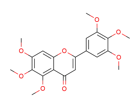 Molecular Structure of 29043-07-0 (3',4',5',5,6,7-HEXAMETHOXYFLAVONE)