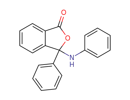 Molecular Structure of 36149-35-6 (3-phenyl-3-(phenylamino)-2-benzofuran-1(3H)-one)