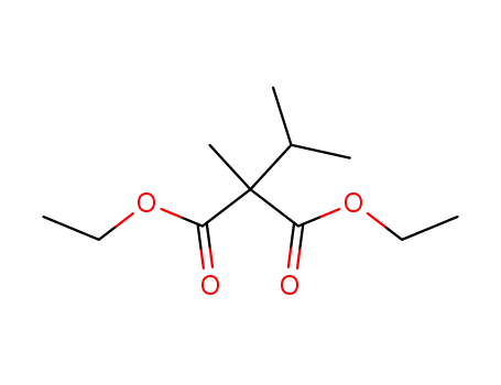 Molecular Structure of 58447-69-1 (DIETHYL METHYL-ISO-PROPYLMALONATE)