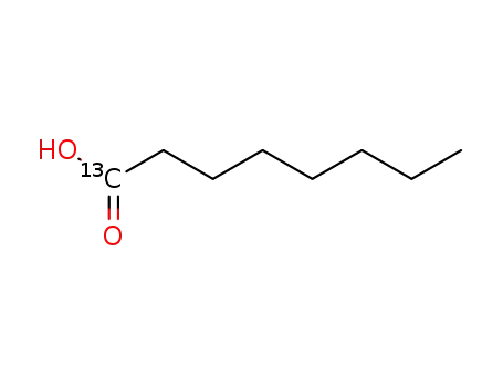 Molecular Structure of 59669-16-8 (OCTANOIC 1-13C ACID)