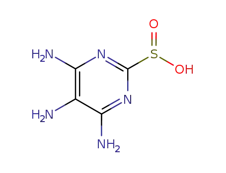 Molecular Structure of 98022-70-9 (4,5,6-triamino-pyrimidine-2-sulfinic acid)