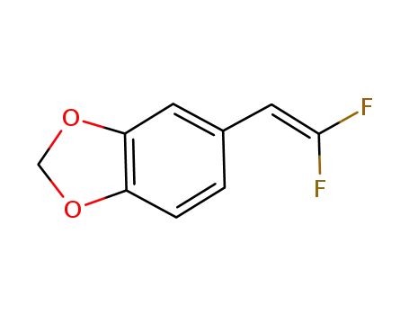 Molecular Structure of 253266-72-7 (5-(2,2-difluorovinyl)benzo[d][1,3]dioxole)