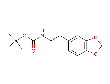Molecular Structure of 191847-31-1 ((2-benzo[1,3]dioxol-5-yl-ethyl) carbaminic acid tert-butyl ester)
