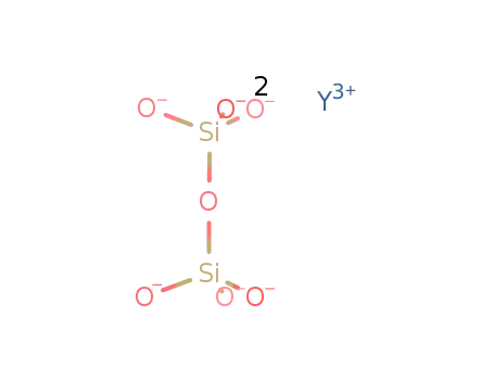 Molecular Structure of 14286-95-4 (diyttrium disilicate)