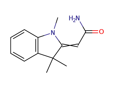 Molecular Structure of 301673-89-2 (1,3,3-trimethyl-2-methyleneacetamidoindoline)