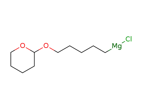 Molecular Structure of 67818-20-6 (Magnesium, chloro[5-[(tetrahydro-2H-pyran-2-yl)oxy]pentyl]-)