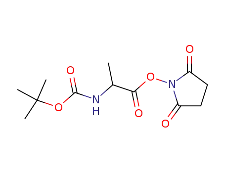 Molecular Structure of 73488-76-3 (Carbamic acid, [2-[(2,5-dioxo-1-pyrrolidinyl)oxy]-1-methyl-2-oxoethyl]-,
1,1-dimethylethyl ester)