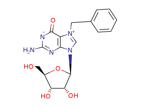 Molecular Structure of 72360-76-0 (7-benzylguanosine)