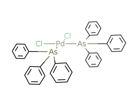 Molecular Structure of 14126-26-2 (dichloropalladium - triphenylarsane (1:2))