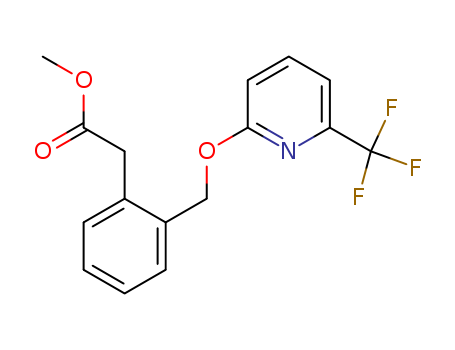 Benzeneacetic acid, 2-[[[6-(trifluoromethyl)-2-pyridinyl]oxy]methyl]-, methyl ester