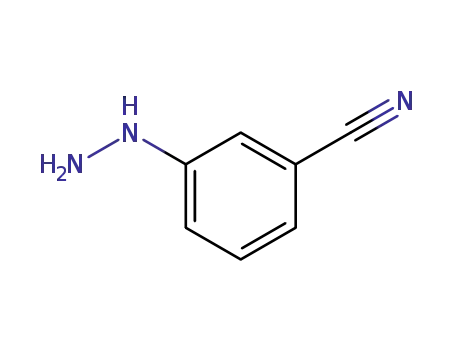 Molecular Structure of 17672-26-3 (3-Cyanophenylhydrazine hydrochloride)