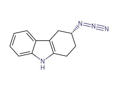 Molecular Structure of 1374648-18-6 ((R)-3-azido-2,3,4,9-tetrahydro-1H-carbazole)