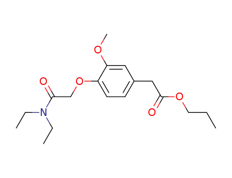 프로필 4-디에틸카르바모일메톡시-3-메톡시페닐아세테이트
