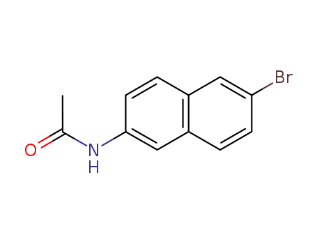 Molecular Structure of 71590-32-4 (<i>N</i>-(6-bromo-[2]naphthyl)-acetamide)