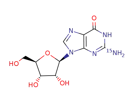 Molecular Structure of 103654-70-2 (<15NH2>guanosine)