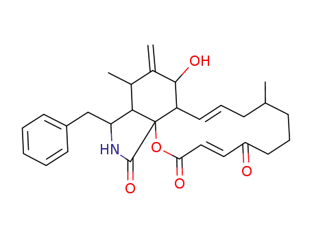 Molecular Structure of 14110-64-6 (CYTOCHALASIN A)