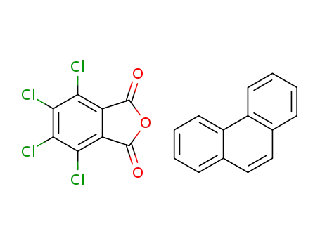 Molecular Structure of 3178-32-3 (tetrachloro-phthalic acid-anhydride; compound with phenanthrene)