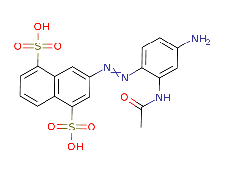 3-(2-acetamido-4-aminophenyl)diazenylnaphthalene-1,5-disulfonic acid