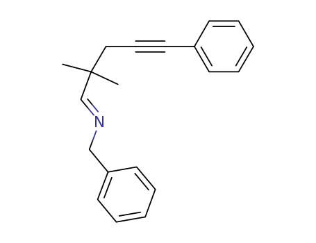 (E)-N-(2,2-dimethyl-5-phenylpent-4-yn-1-ylidene)benzylamine
