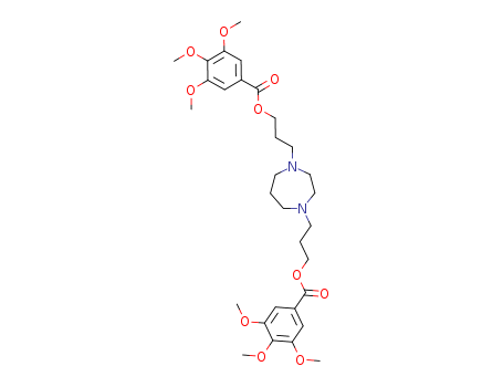 Benzoic acid,3,4,5-trimethoxy-,1,1'-[(tetrahydro-1H-1,4-diazepine-1,4(5H)-diyl)di-3,1-propanediyl] ester