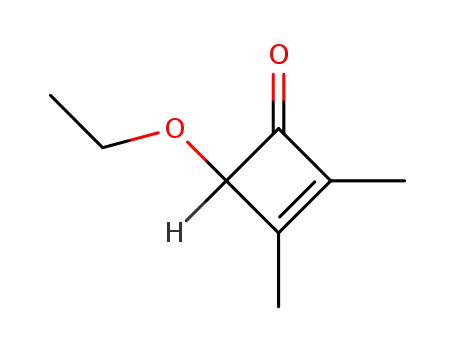 Molecular Structure of 56787-63-4 (2-Cyclobuten-1-one, 4-ethoxy-2,3-dimethyl-)