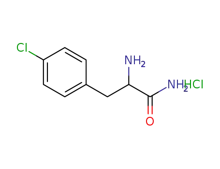 Molecular Structure of 1428149-31-8 (4-chloro-(RS)-phenylalaninamide hydrochloride)