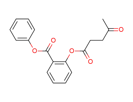 Molecular Structure of 116577-48-1 (2-(4-Oxo-pentanoyloxy)-benzoic acid phenyl ester)