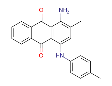 Molecular Structure of 116-77-8 (1-amino-2-methyl-4-[(4-methylphenyl)amino]anthraquinone)