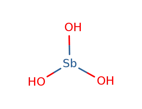 Molecular Structure of 13453-11-7 (Antimonic acid (H3SbO3))