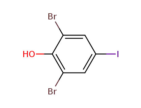 Molecular Structure of 187407-15-4 (2,6-dibromo-4-iodophenol)