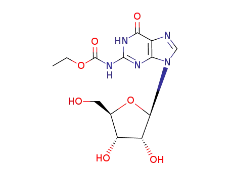 Molecular Structure of 100313-43-7 (N-2-(ethoxycarbonyl)guanosine)