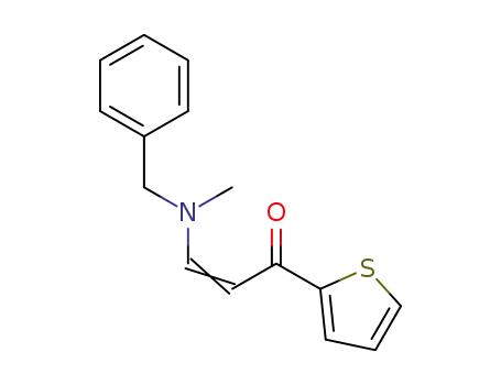 Molecular Structure of 1337865-86-7 (3-(N-methyl-N-benzylamino)-1-(2-thienyl)-2-propen-1-one)