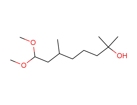 Molecular Structure of 141-92-4 (8,8-Dimethoxy-2,6-dimethyloctan-2-ol)