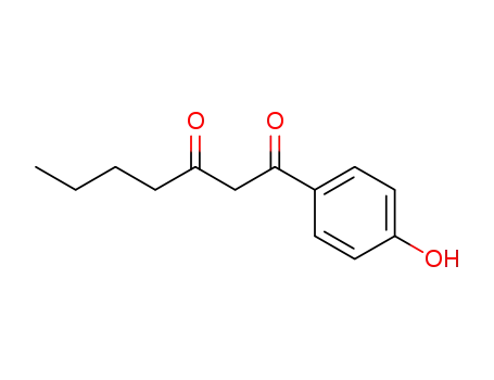 Molecular Structure of 1137261-89-2 (1-(4-hydroxy-phenyl)-heptane-1,3-dione)