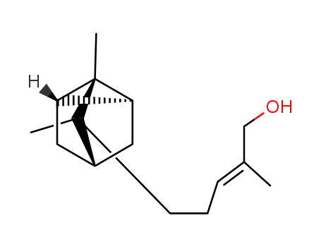 Molecular Structure of 115-71-9 (5-(2,3-dimethyltricyclo[2.2.1.02,6]hept-3-yl)-2-methylpent-2-en-1-ol, stereoisomer)