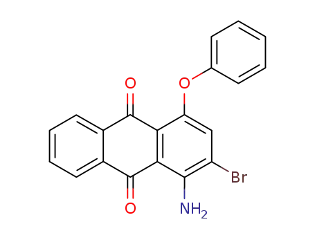 Molecular Structure of 102184-28-1 (1-amino-2-bromo-4-phenoxy-9,10-antraquinone)