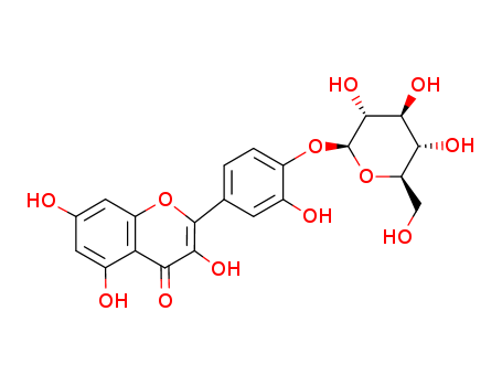 3,5,7-trihydroxy-2-[3-hydroxy-4-[(2s,3r,4s,5s,6r)-3,4,5-trihydroxy-6-(hydroxymethyl)oxan-2-yl]oxyphenyl]chromen-4-one