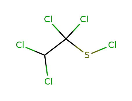 Molecular Structure of 1185-09-7 (1,1,2,2-tetrachloroethanesulphenyl chloride)