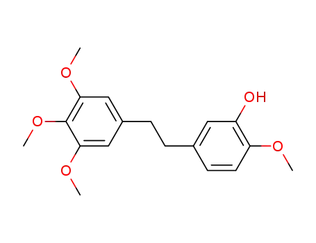 Molecular Structure of 95041-90-0 (PHENOL, 2-METHOXY-5-[2-(3,4,5-TRIMETHOXYPHENYL)ETHYL]-)