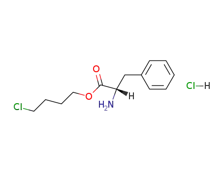 Molecular Structure of 131326-15-3 (L-phenylalanine 4-chlorobutyl ester hydrochloride)