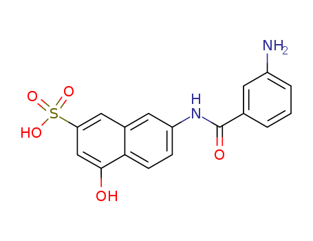 2-Naphthalenesulfonicacid, 7-[(3-aminobenzoyl)amino]-4-hydroxy-