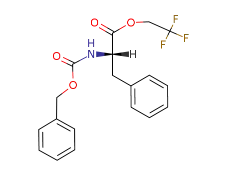 Molecular Structure of 126028-14-6 (2,2,2-trifluoroethyl ((benzyloxy)carbonyl)-L-phenylalaninate)