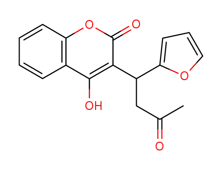 Molecular Structure of 117-52-2 (3-(alpha-Acetonylfurfuryl)-4-hydroxycoumarin)