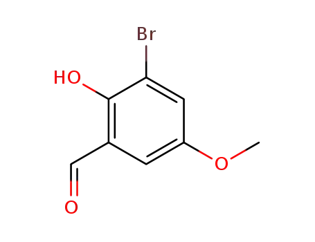 Molecular Structure of 50343-02-7 (3-BROMO-2-HYDROXY-5-METHOXYBENZALDEHYDE)