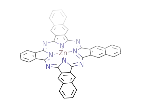 Molecular Structure of 143566-50-1 (zinc monobenzotrinaphthotetraazaporphyrine)