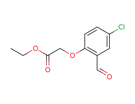 Molecular Structure of 17798-46-8 (Acetic acid, (4-chloro-2-formylphenoxy)-, ethyl ester)