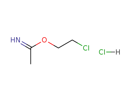 Molecular Structure of 82190-86-1 (1-((2-chloroethyl)oxy)ethanimine hydrochloride)