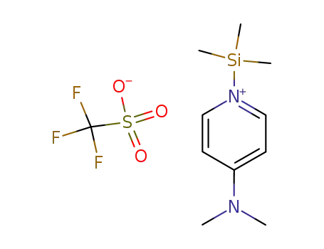 Molecular Structure of 101300-49-6 (N-trimethylsilyl-4-dimethylaminopyridinium triflate)